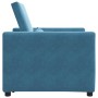Sofá Cama Individual Azul 90 x 165 x 87 cm Terciopelo