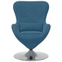Sillón huevo Azul 63 x 73 x 90 cm Terciopelo