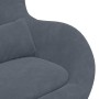 Sillón huevo Gris oscuro 63 x 73 x 90 cm Terciopelo