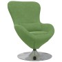 Sillón huevo Verde claro 63 x 73 x 90 cm Terciopelo