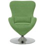 Sillón huevo Verde claro 63 x 73 x 90 cm Terciopelo