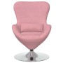 Sillón huevo Rosa 63 x 73 x 90 cm Terciopelo