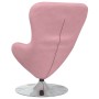 Sillón huevo Rosa 63 x 73 x 90 cm Terciopelo