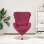 Sillón huevo Rojo vino tinto 63 x 73 x 90 cm Terciopelo