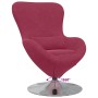 Sillón huevo Rojo vino tinto 63 x 73 x 90 cm Terciopelo