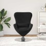 Sillón huevo Negro 63 x 73 x 90 cm Terciopelo