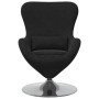 Sillón huevo Negro 63 x 73 x 90 cm Terciopelo