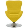 Sillón huevo Amarillo 63 x 73 x 90 cm Terciopelo