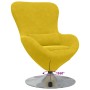Sillón huevo Amarillo 63 x 73 x 90 cm Terciopelo