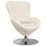 Sillón huevo Crema 63 x 73 x 90 cm Terciopelo