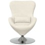 Sillón huevo Crema 63 x 73 x 90 cm Terciopelo