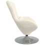 Sillón huevo Crema 63 x 73 x 90 cm Terciopelo