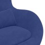 Sillón huevo Azul Policía 63 x 73 x 90 cm Terciopelo