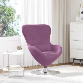 Sillón huevo Morado 63 x 73 x 90 cm Terciopelo Sillón huevo Morado 63 x 73 x 90 cm Terciopelo