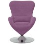 Sillón huevo Morado 63 x 73 x 90 cm Terciopelo
