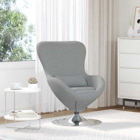 Sillón huevo Gris claro 63 x 73 x 90 cm tela Sillón huevo Gris claro 63 x 73 x 90 cm tela