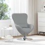 Sillón huevo Gris claro 63 x 73 x 90 cm tela