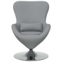 Sillón huevo Gris claro 63 x 73 x 90 cm tela