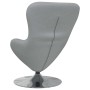 Sillón huevo Gris claro 63 x 73 x 90 cm tela