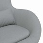 Sillón huevo Gris claro 63 x 73 x 90 cm tela