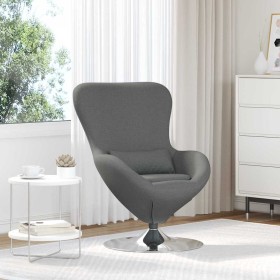 Sillón huevo Gris oscuro 63 x 73 x 90 cm tela Sillón huevo Gris oscuro 63 x 73 x 90 cm tela