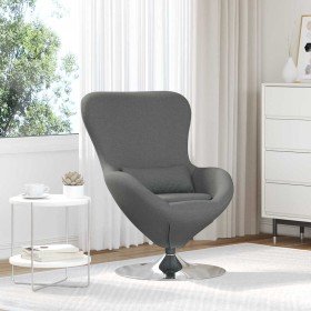 Sillón huevo Gris oscuro 63 x 73 x 90 cm tela Sillón huevo Gris oscuro 63 x 73 x 90 cm tela