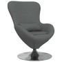 Sillón huevo Gris oscuro 63 x 73 x 90 cm tela