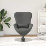 Sillón huevo Gris oscuro 63 x 73 x 90 cm tela