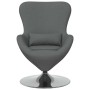 Sillón huevo Gris oscuro 63 x 73 x 90 cm tela