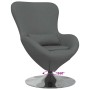 Sillón huevo Gris oscuro 63 x 73 x 90 cm tela
