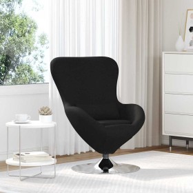 Sillón huevo Negro 63 x 73 x 90 cm tela Sillón huevo Negro 63 x 73 x 90 cm tela