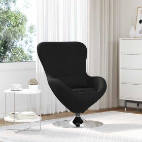 Sillón huevo Negro 63 x 73 x 90 cm tela Sillón huevo Negro 63 x 73 x 90 cm tela