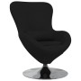 Sillón huevo Negro 63 x 73 x 90 cm tela