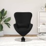 Sillón huevo Negro 63 x 73 x 90 cm tela