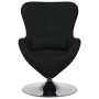 Sillón huevo Negro 63 x 73 x 90 cm tela