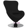 Sillón huevo Negro 63 x 73 x 90 cm tela