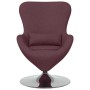 Sillón huevo Morado 63 x 73 x 90 cm tela