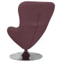 Sillón huevo Morado 63 x 73 x 90 cm tela
