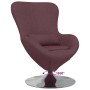 Sillón huevo Morado 63 x 73 x 90 cm tela