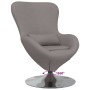 Sillón huevo Taupé 63 x 73 x 90 cm tela