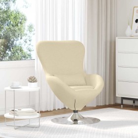 Sillón huevo Crema 63 x 73 x 90 cm tela Sillón huevo Crema 63 x 73 x 90 cm tela