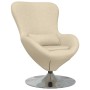 Sillón huevo Crema 63 x 73 x 90 cm tela