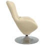 Sillón huevo Crema 63 x 73 x 90 cm tela