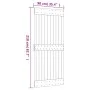 Sliding door with solid pine wood hardware 90x210 cm by vidaXL, Doors - Ref: Foro24-3202974, Price: 171,11 €, Discount: %