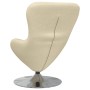 Sillón huevo Crema 63 x 73 x 90 cm tela