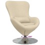 Sillón huevo Crema 63 x 73 x 90 cm tela