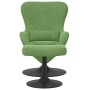Silla Huevo con Puff Verde claro 63 x 73 x 90 cm Terciopelo
