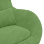 Silla Huevo con Puff Verde claro 63 x 73 x 90 cm Terciopelo