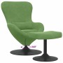 Silla Huevo con Puff Verde claro 63 x 73 x 90 cm Terciopelo