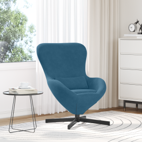 Sillón huevo Azul 63 x 73 x 90 cm Terciopelo Sillón huevo Azul 63 x 73 x 90 cm Terciopelo